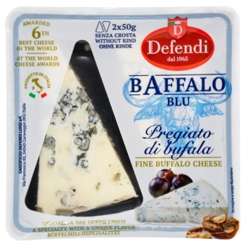 Defendi Buffalo Blue Cheese from Buffalo Milk 55% 100g - buy, prices for ULTRAMARKET - photo 2