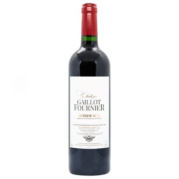 Chateau Gaillot Fournier Red Dry Wine 13.5% 0.75l - buy, prices for MegaMarket - photo 1