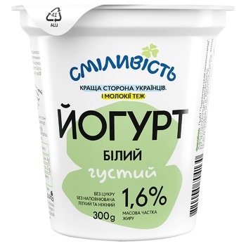 Йогурт Молокія білий 1,6% 300г - купити, ціни на МегаМаркет - фото 1