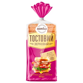 Хлеб Agrola Тостовый Зерновой 350г - купить, цены на Grono - фото 2