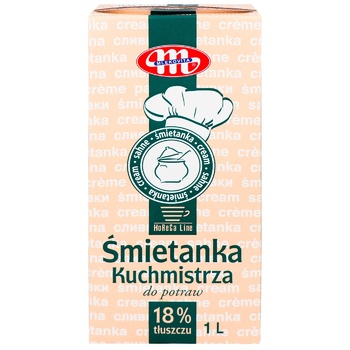 Сливки Mlekovita 18% 1л