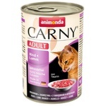 Animonda Carny Wet Food with Beef and Lamb for Adult Cats 200g