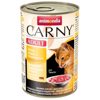 Корм Animonda Carny Adult курка-качка вологий для котів 400г - купити, ціни на КОСМОС - фото 1