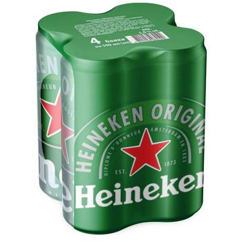 Пиво Heineken світле 5% 4шт*0,5л - купити, ціни на КОСМОС - фото 1