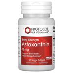 Protocol for Life Balance, Astaxanthin, Extra Strength, 12 mg, 60 Veggie Softgels