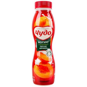 Йогурт Чудо персик-абрикос 2,5% 260г - купити, ціни на Чудо Маркет - фото 1