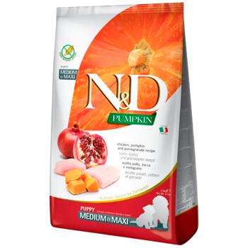 Корм сухий Farmina N&D Pumpkin з куркою, гарбузом та гранатом для цуценят середніх та великих порід 2,5кг - купити, ціни на MasterZoo - фото 1