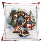 Provence Christmas Bonfire Dwarf at the Blue Door Decorative Pillow 45*45cm