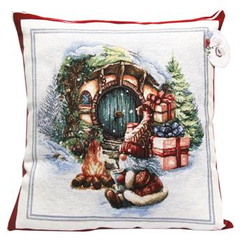 Provence Christmas Bonfire Dwarf at the Blue Door Decorative Pillow 45*45cm - buy, prices for NOVUS - photo 1