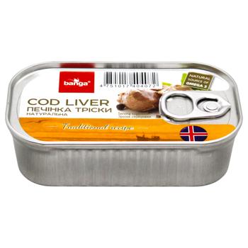 Печінка тріски Banga з лавровим листом та чорним перцем 115г - купити, ціни на КОСМОС - фото 1