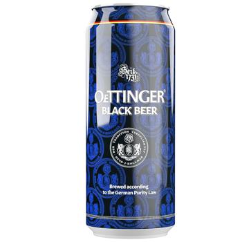 Пиво Oettinger Schwarz 4,9% 0,5л