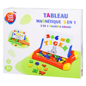 Доска магнитная One Two Fun 2in1 Drawing Board - купить, цены на Auchan - фото 1