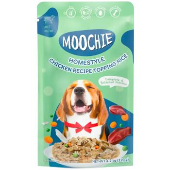 Корм вологий Moochie Homestyle з куркою та рисом для собак 120г - купити, ціни на MasterZoo - фото 1