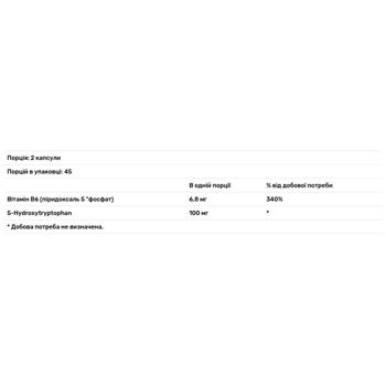 5-гідрокситриптофан Thorne Research 5-НТР 100мг 90 капсул - купити, ціни на Біотус - фото 2
