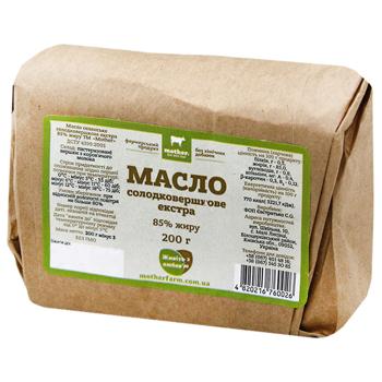 Масло Mother солодковершкове екстра 85% 200г