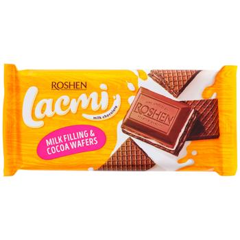 Roshen Lacmi Milk Chocolate with Milk Filling and Waffle 90g - buy, prices for COSMOS - photo 1