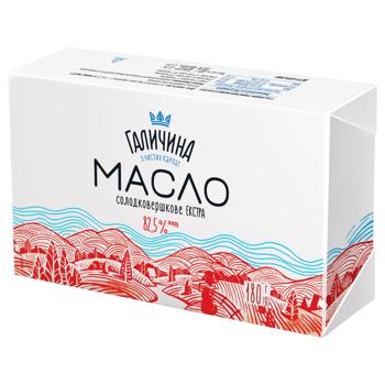 Galychyna Extra Sweet Cream Butter 82.5% 180g - buy, prices for MegaMarket - photo 1