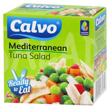 Calvo Mediterranean canned tuna salad 150g - buy, prices for METRO - photo 1