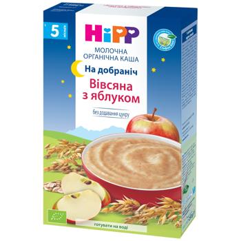 Каша молочная Hipp Organic Спокойной ночи овсяно-пшеничная с яблоком для детей с 5 месяцев 250г - купить, цены на METRO - фото 2