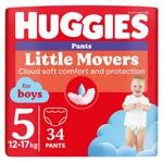 Подгузники-трусики Huggies Pants 5 для мальчиков 12-17кг 34шт