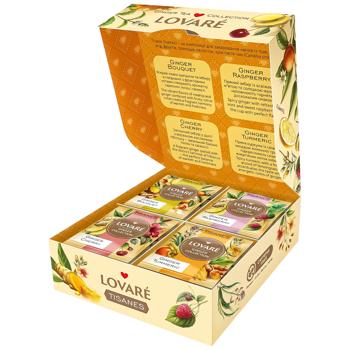 Чай травяной Lovare Assorted Tisanes Ginger Collection 1,5г х 32шт - купить, цены на - фото 3