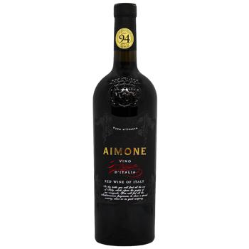 Aimone Rosso d`Italia Red Dry Wine 13.5% 0.75l - buy, prices for MegaMarket - photo 1