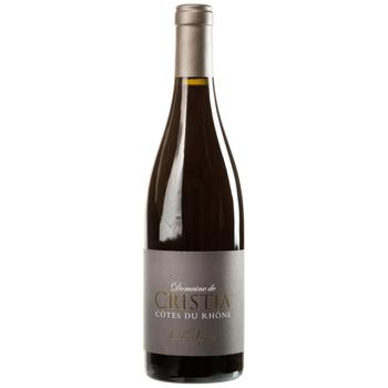 Вино Domaine de Cristia Cotes du Rhone Vieilles Vignes красное сухое 15% 0,75л