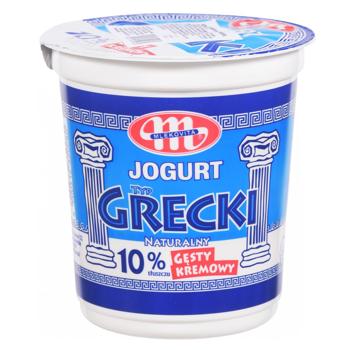 Йогурт Mlekovita Греческий натуральный 10% 400г