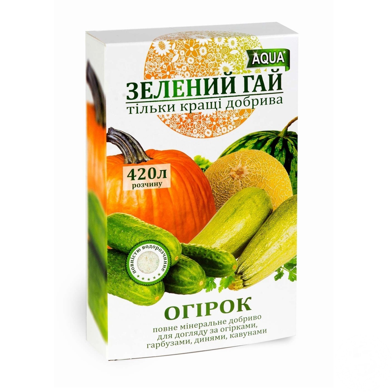 

Удобрение Зеленый гай Аква огурец 300г