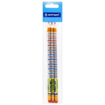 Koh-i-Noor НВ Pencil with Eraser and Multiplication Table 3pcs - buy, prices for METRO - photo 3