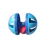 MasterZoo іграшка для котів м'ячик з кулькою 9 см - колір в асортименті