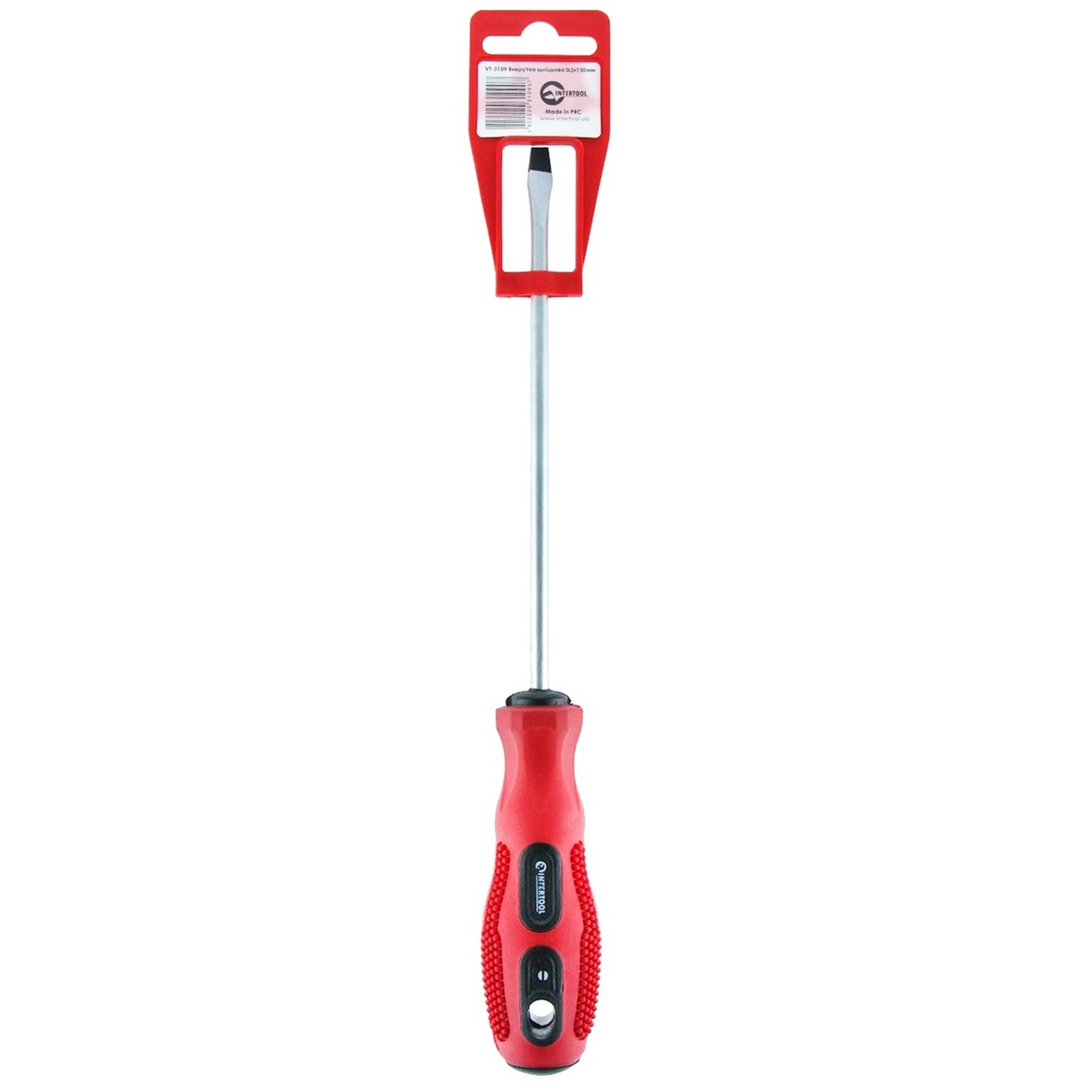 

Отвертка InterTool шлицевая SL5х150мм