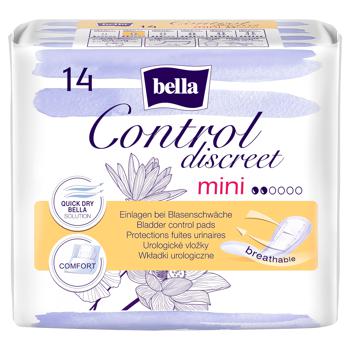 Прокладки урологические Bella Control Discreet Mini 14шт - купить, цены на METRO - фото 2