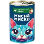 Корм влажный Мясная Миска с уткой для кошек 415г