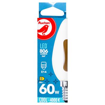 Auchan LED Candle Cold Light Light Bulb E14 60W - buy, prices for Auchan - photo 2