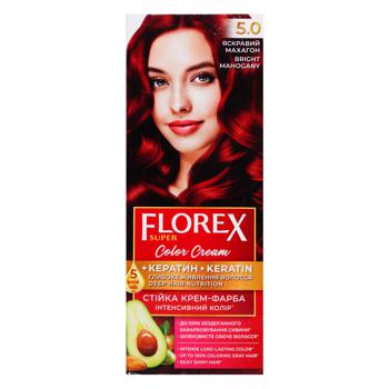 Florex Hair Cream Paint Bright Mahogany Color - buy, prices for Auchan - photo 2