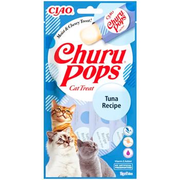 Ласощі для котів Inaba Churu Pops желейні з тунцем 4шт х 15г - купити, ціни на MasterZoo - фото 1