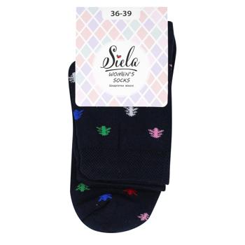 Siela Christmas Tree Classic Terry Women's Socks s.36-39 Blue - buy, prices for - photo 1