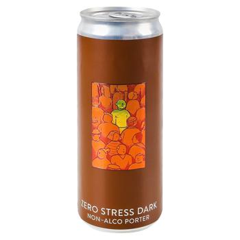 Пиво Varvar ZERO STRESS DARK 33л. 0.5% ж/б - купити, ціни на Grono - фото 1