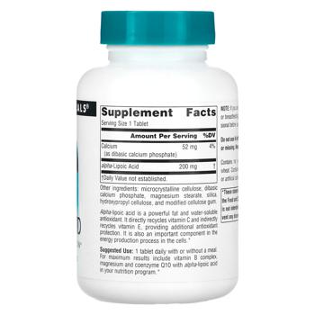 Source Naturals Alpha Lipoic Acid 200mg 120 tablets - buy, prices for Biotus - photo 2