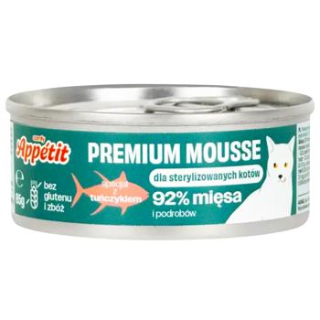 Корм влажный Comfy Appetit Premium с тунцом для стерилизованных кошек 85г