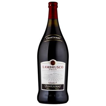 Вино ігристе Zonin Lambrusco червоне 8,5% 1,5л - купити, ціни на КОСМОС - фото 1