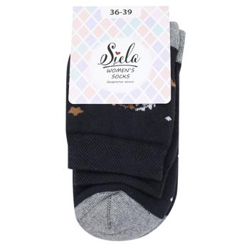 Sock Siela dark grey terry 36-39size Ukraine - buy, prices for Auchan - photo 1