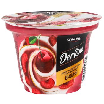 Delissimo Cherry Fermented Milk Dessert 3% 180g - buy, prices for Vostorg - photo 1