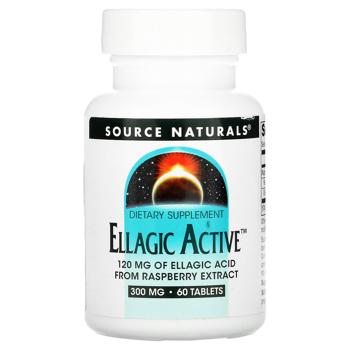 Source Naturals Ellagic Active Raspberry Leaf Extract and Ellagic Acid 60 tablets