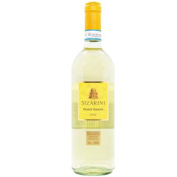 Sizarini Pinot Grigio IGT White Dry Wine 12% 0.75l - buy, prices for COSMOS - photo 1