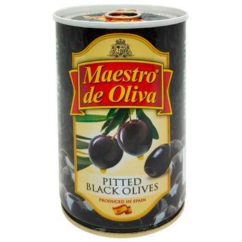 Maestro de Oliva Pitted Black Olives 432g - buy, prices for - photo 1