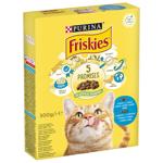 Корм сухий Friskies з лососем та овочами для дорослих котів 300г