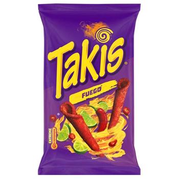 Takis Fuego Corn Chips Chili and Lime 100g
