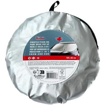 Auchan Pop-up Windshield Protection 2 in 1 Snow and Sun 130x60cm - buy, prices for Auchan - photo 1